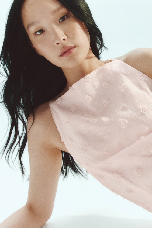 Appliqué Mini Dress